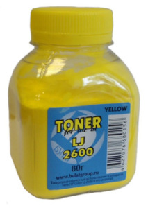 Тонер HP 2600 (80 г, банка) yellow Булат