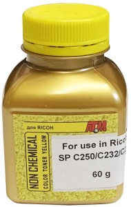 Тонер Ricoh SP C250 (60 г, банка) yellow Gold ATM